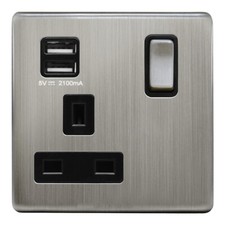 Single Wall Plug Socket 1 Gang