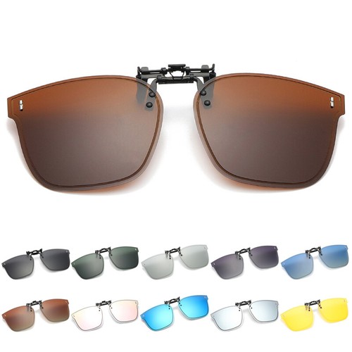 Polarised clip sunglasses - polarised, on