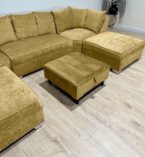 Velvet square ottoman coffee - square,
