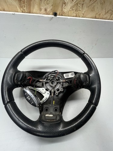 Leather steering wheel - leather,