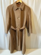 Vintage Aquascutum Regent Street coat pure camelhair belted camel size 14