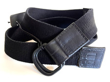 G Star Raw Men's NAROG WEBB Belt, Black Size 90/34 BNWT