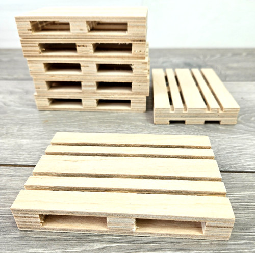 Wooden coaster mini pallet - pallet, mat