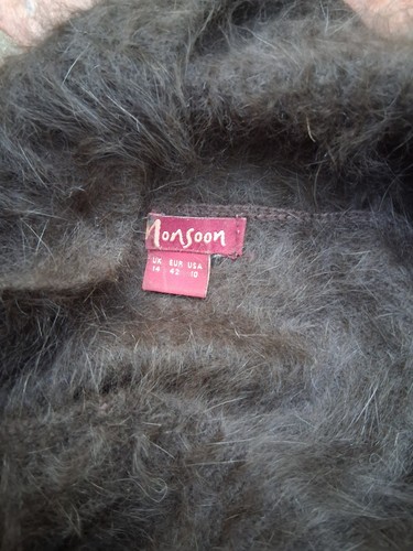 Womens soft brown angora - womens,