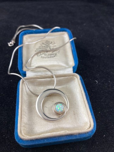 Vintage silver and white - vintage, opal