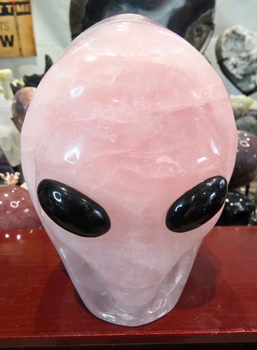 Large rose quartz crystal - large,