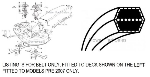 Mountfield cutter deck belt - cutter,