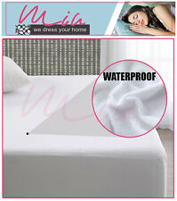 Terry Waterproof Mattress Protector Extra Deep Fitted Sheet Bed Cover Double Kin
