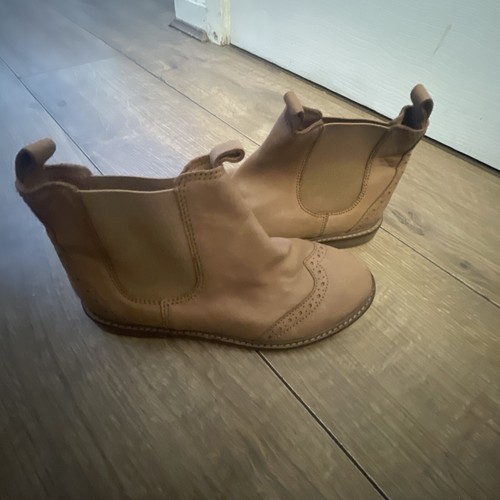 Girls genuine leather tan - girls,