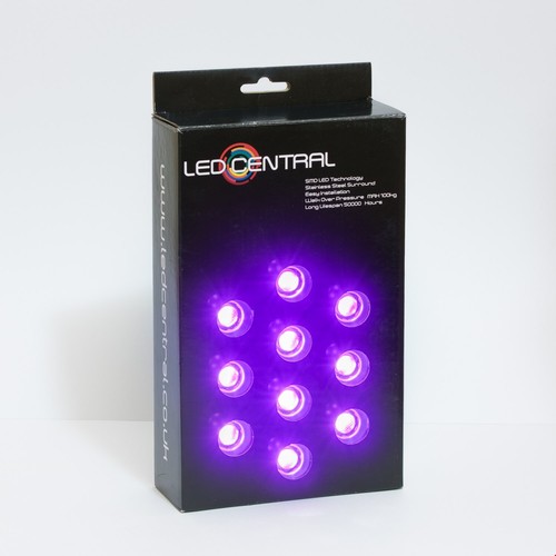 25mm purple led - purple,