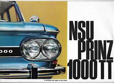 1966 NSU Prinz 1000 TT car brochure 
