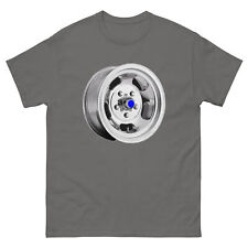 MAG WHEEL ALUMINUM SLOT  T SHIRT MUSCLE CAR GASSER HOT ROD WHEELS