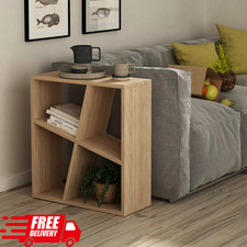 Slim Side Table with Storage Small Space Sofa End Coffee Table Living Room Home.