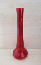 Large Red Glass Vase