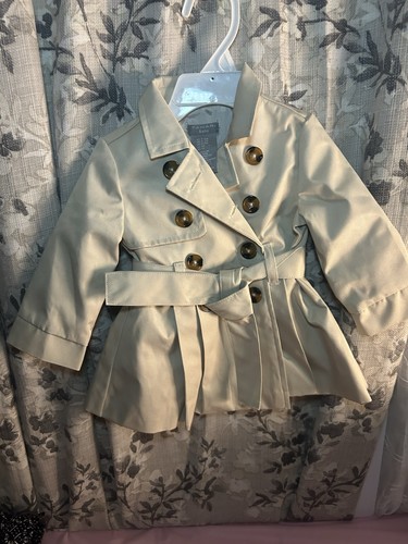 Tan cream trench - &,