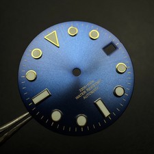 28.5mm Blue & Gold Watch Dial
