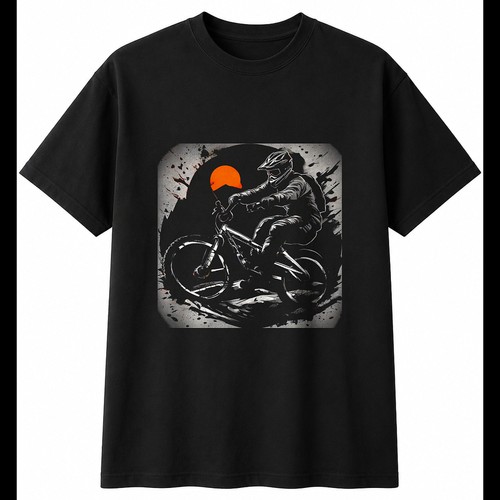 Greyscale mountain bike torn - greyscale,