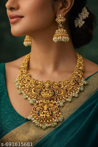 Gold plated jewellery set rani - plated,