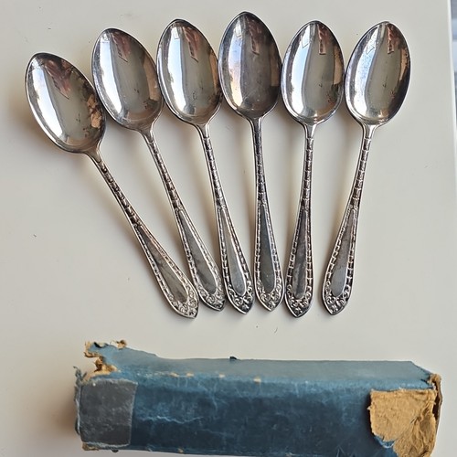 Set silver plate spoons - silver,
