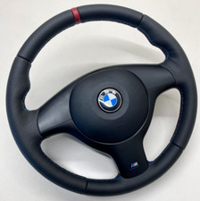 BMW E46 E39 M SPORT STEERING WHEEL M3 M5 REMANUFACTURED RED CENTER COMPLETE