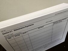 CAP 741 Maintenance Experience Page Refill X100