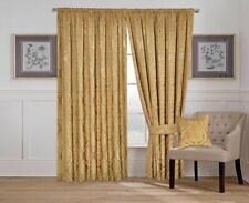 Pencil Pleat Fully Lined Curtain Damask Heavy Weight Jacquard Free Pair Tiebacks