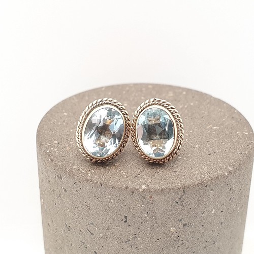 Vintage 9ct gold - 9k, aquamarine