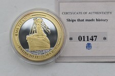 Ships that Made History Silver/Gold Plated Commemorative - RMS Titanic
