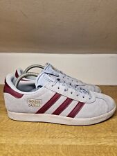 Adidas Originals - size UK 8 Gazelle trainers Blue/Claret/White FY1359