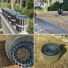 Galvanised steel lawn edging - galvanised,