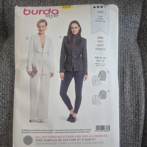 Burda 6376 blazer jackets - blazer,