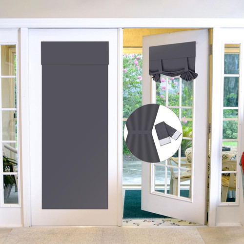 Blackout french door blinds - blackout, no