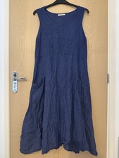 Woolovers Women's Linen Blue