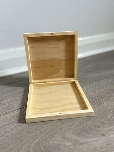 Wooden box with magnetic - box,
