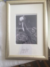 George Best Denis Law autograph and photo