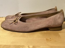 Gabor Suede Pale Pink flat