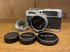 Near Mint Canon Demi C Half Frame Film Camera SD 50mm 28mm F/2.8 Lens From JPN