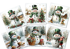 6 Holly Jolly Snowmen