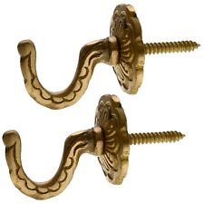 2 x Brass Curtain Tie Back