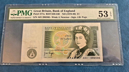 Pound great britian - 1£, bank