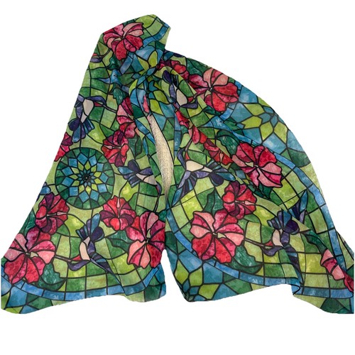 Vintage sheer hummingbird - sheer,