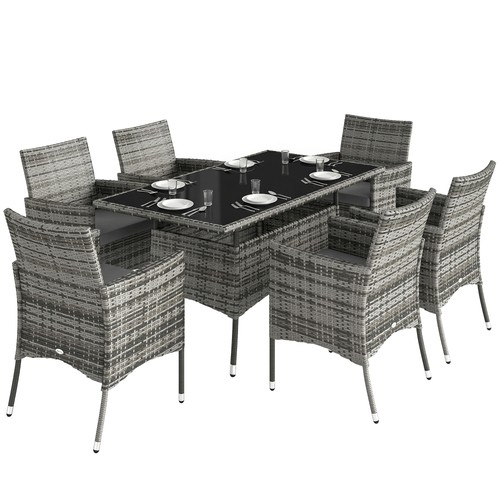 Outsunny rattan dining - dining, set