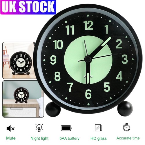 Silent bedside alarm - silent, clock