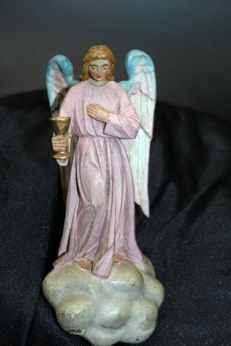 Beautiful old angel - old, wooden