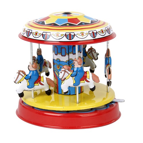 Vitage tin toy fairground - toy,