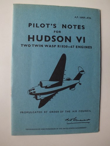 Pilot notes for hudson - pilot's,