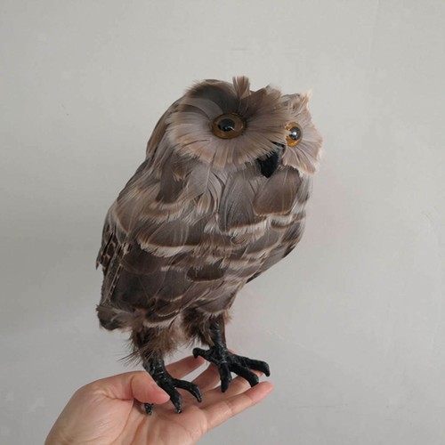 Brown owl artificial bird - brown,