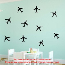 18 Airplane Wall Stickers Kids