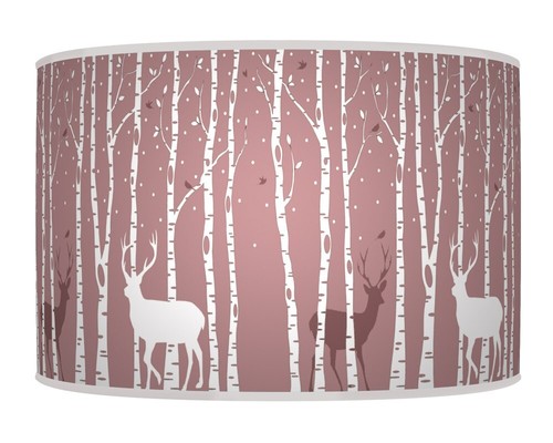 Trees stag deer - mauve, lilac
