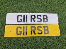 G11 RSB personal car reg, Private plate, cherished 